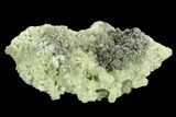 Green Prehnite Crystal Cluster - Morocco #127392-1